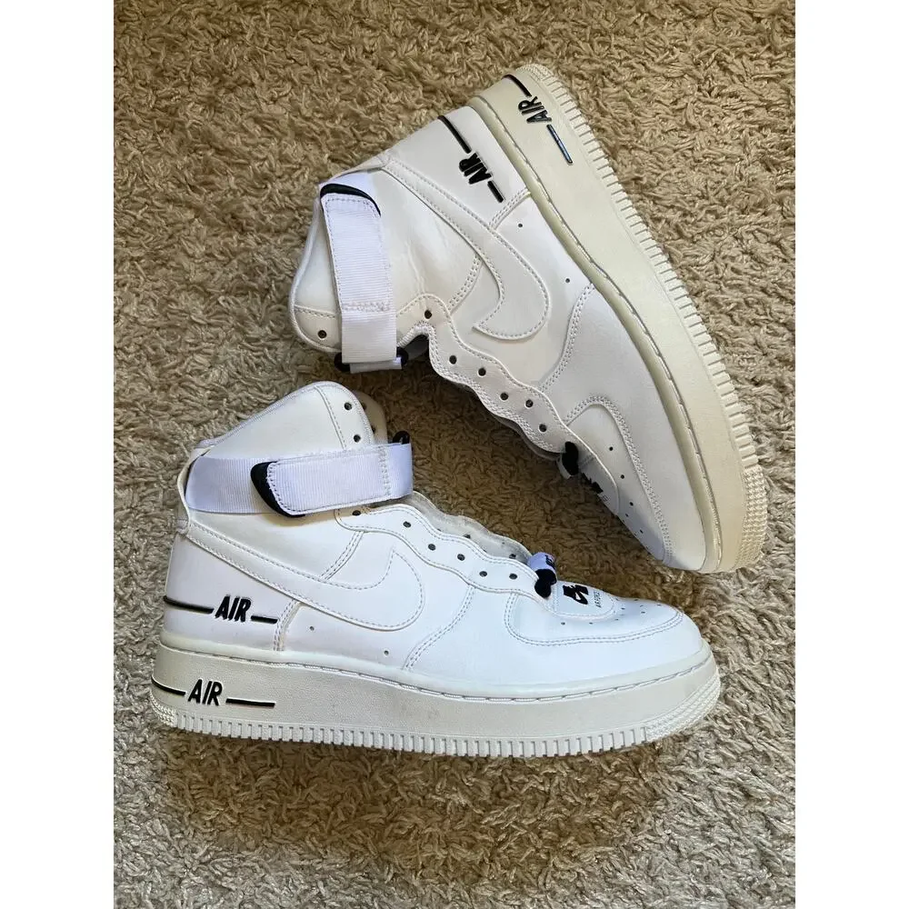 Nike Air Force 1 High LV8 Triple White Size 6 Youth Small